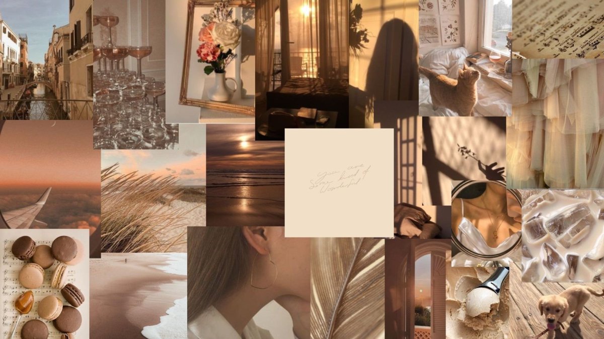 Эстетика коричневого цвета коллаж