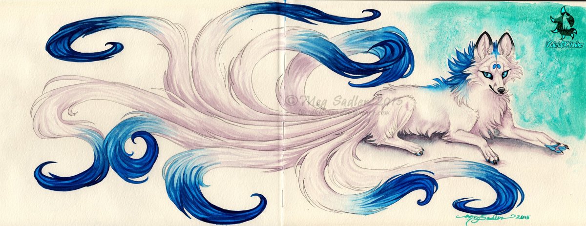 Кицунэ голубая лиса