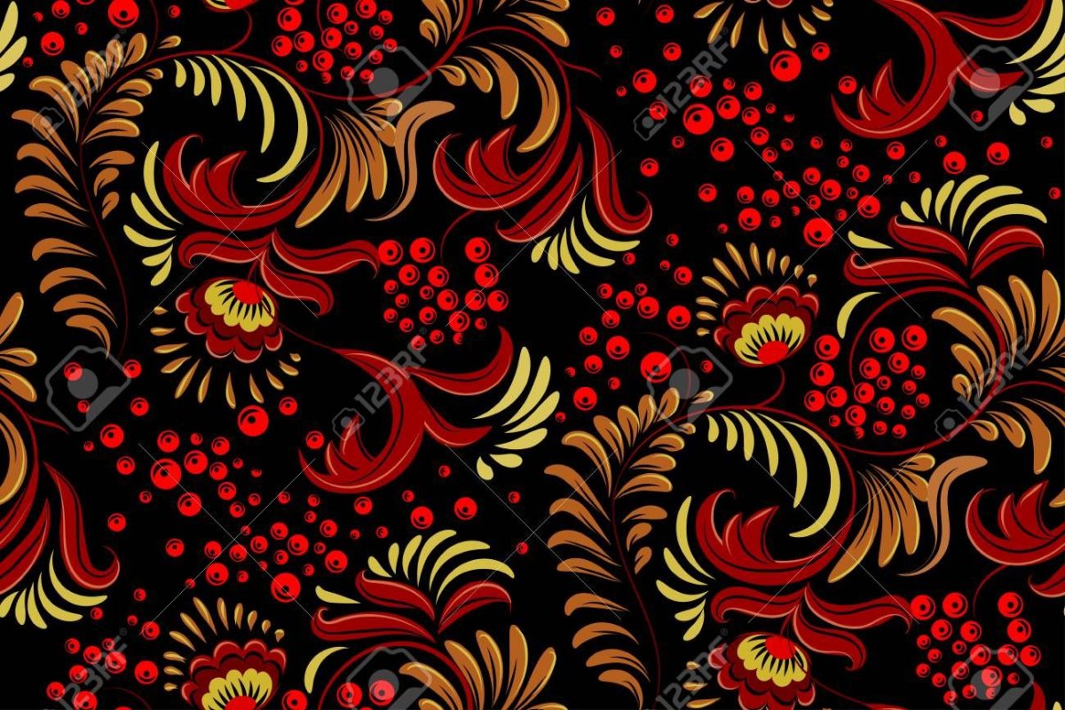 Хохлома фон