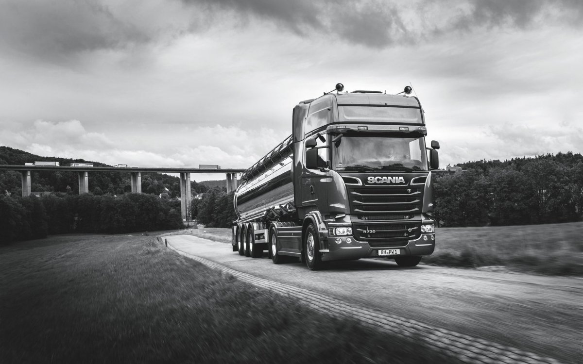 Дальнобойщица Анжелика Ларссон из Швеции.