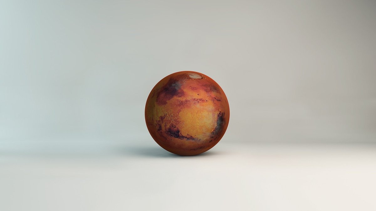 Поверхность Марса ночью