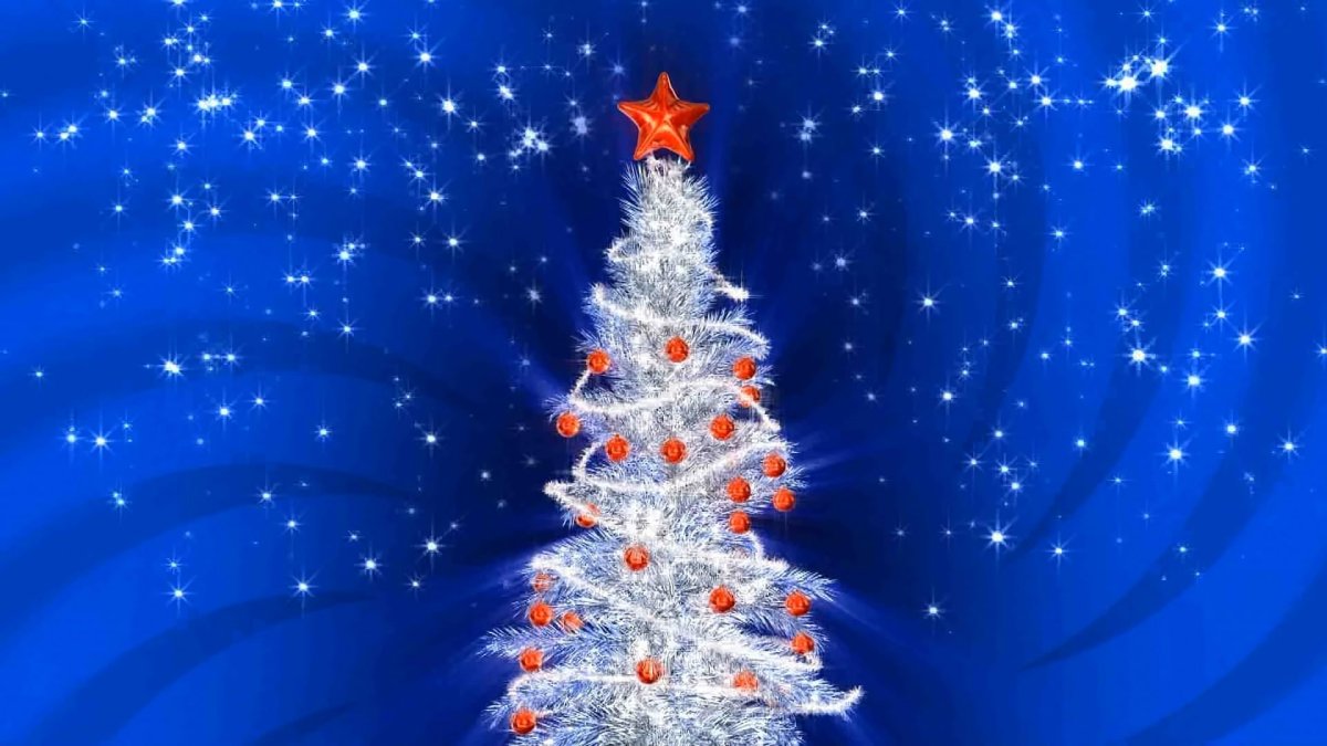 Новогодняя елка на рабочий стол