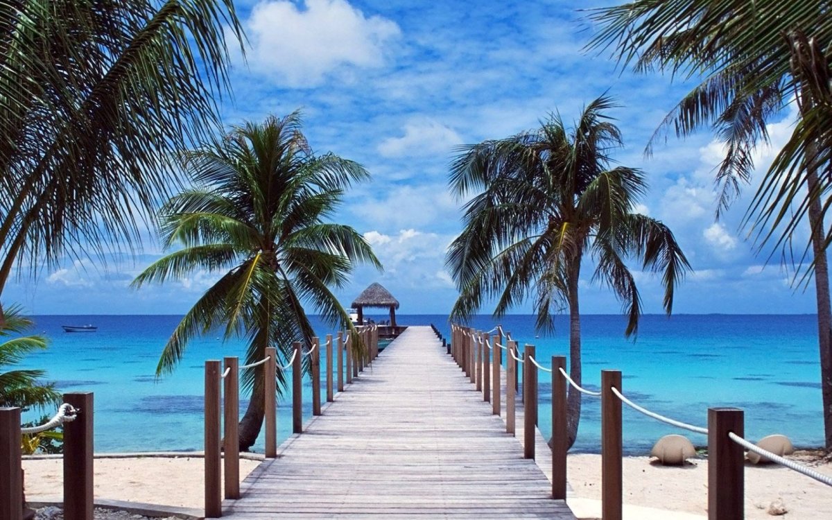 Красивый пляж на рабочий стол