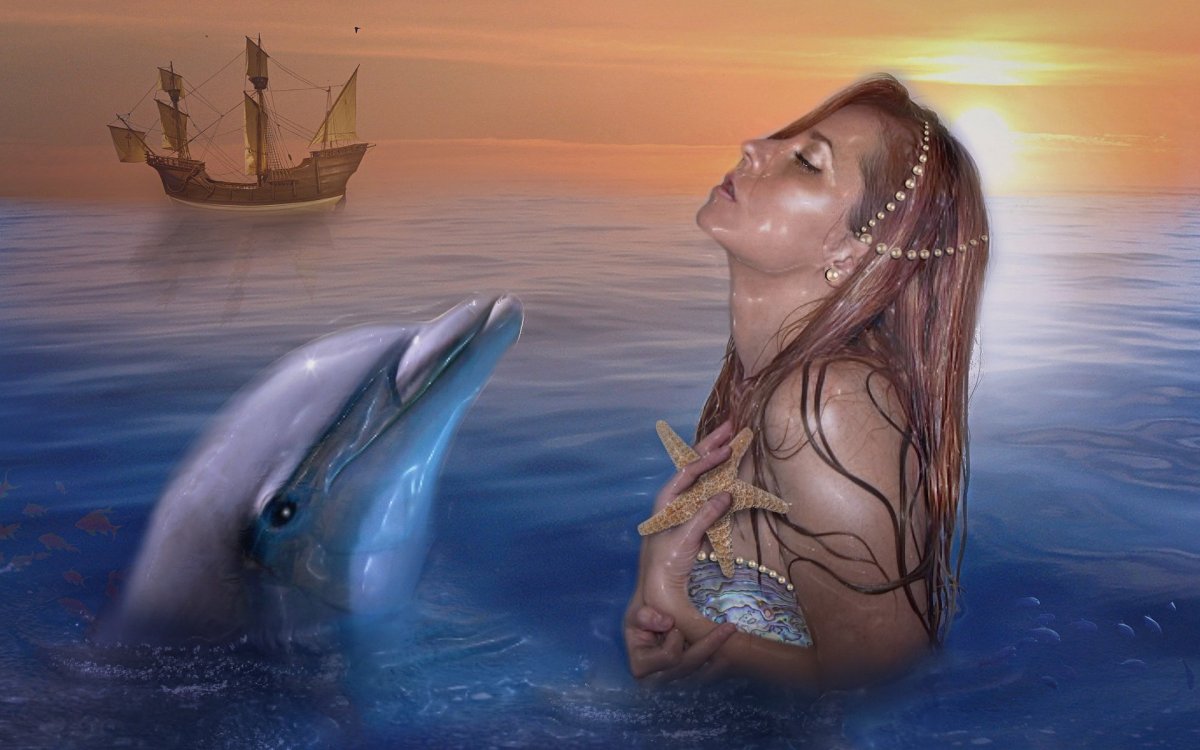Дельфины и русалки