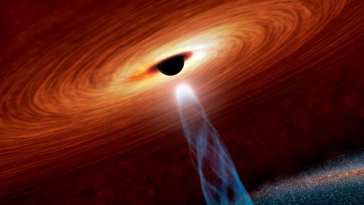 Чёрная дыра в космосе