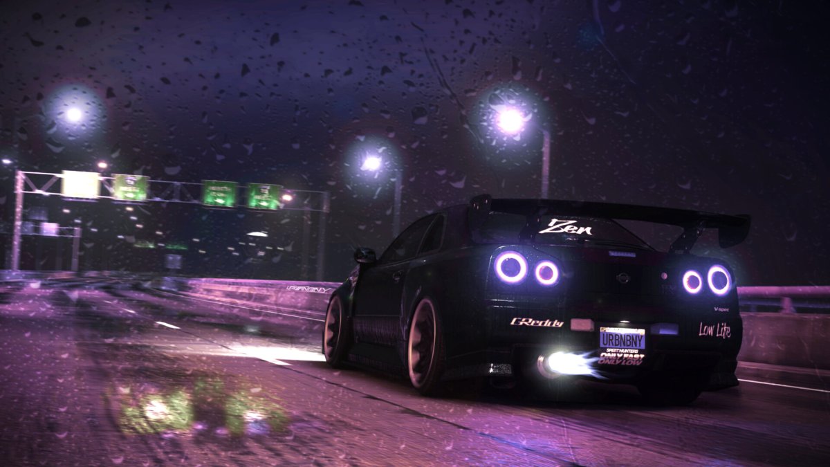 Nissan Skyline GTR r34 Night 4к