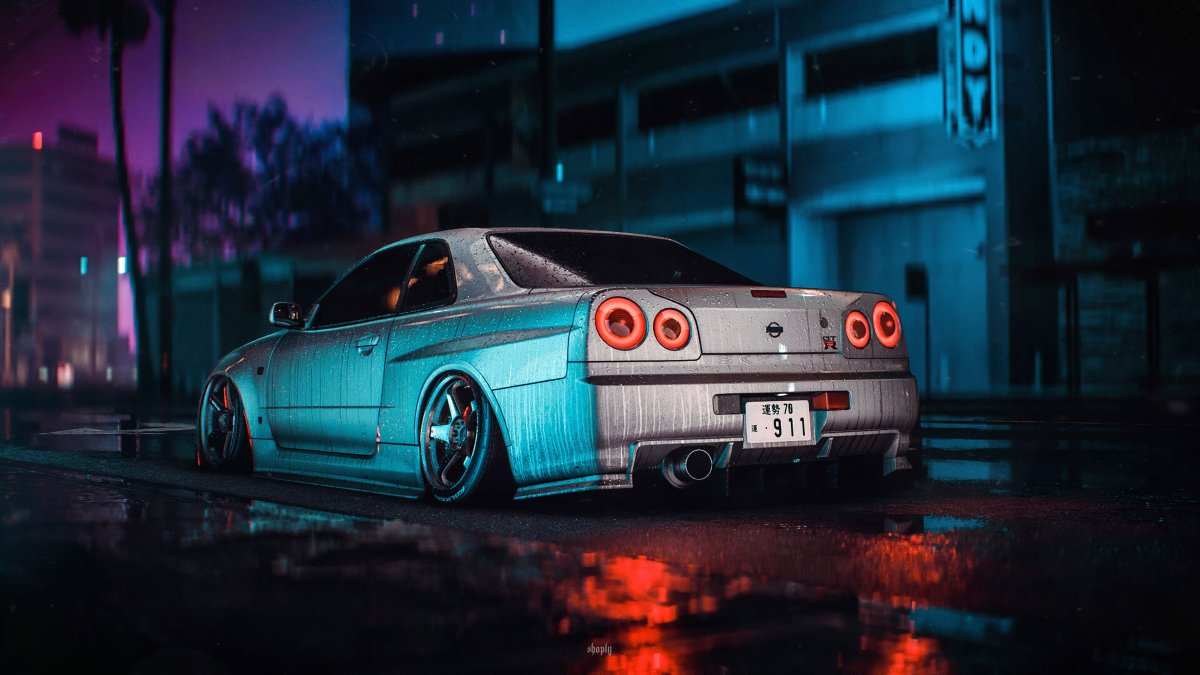 Nissan Skyline GTR r34 4k