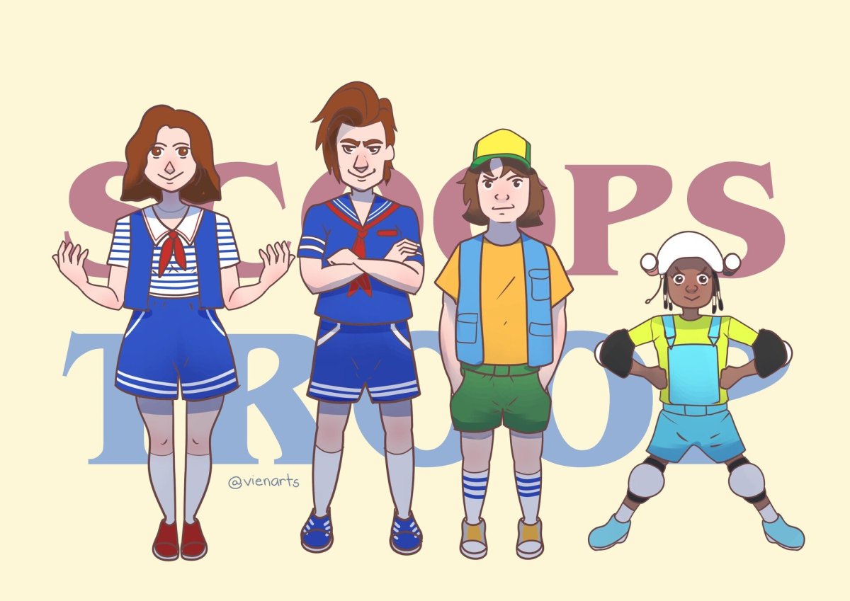 Стив Робин Дастин Эрика