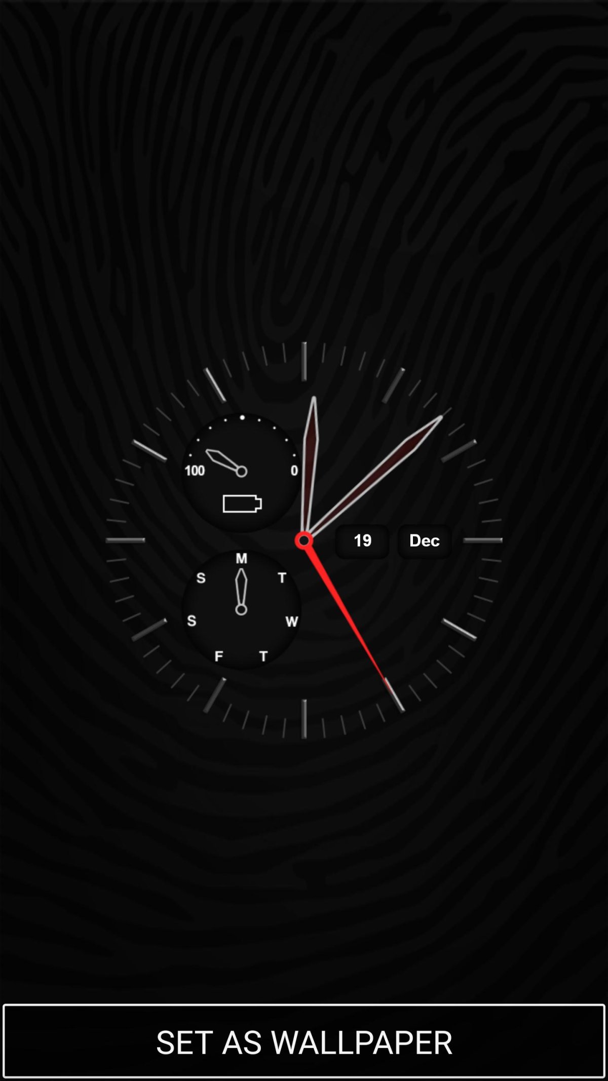 Стильные часы на заставку