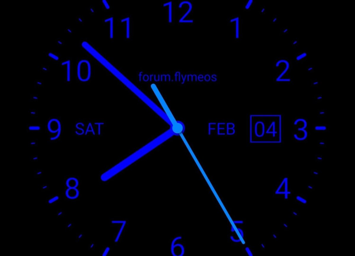 Аналоговые часы на экран