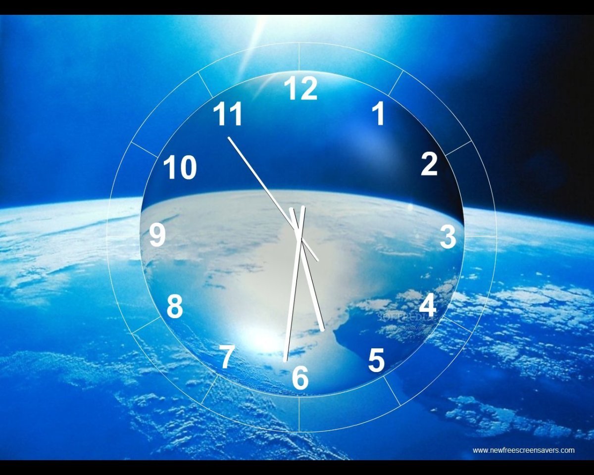 Заставка часы