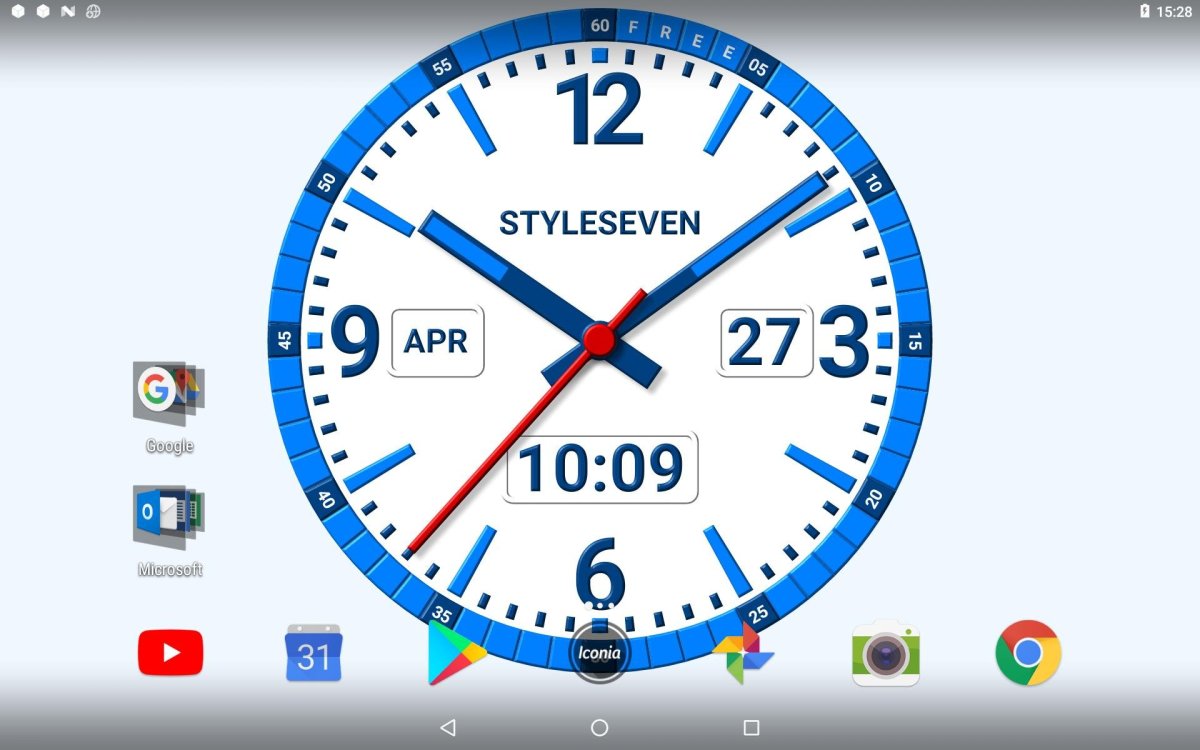 Стрелочные часы на рабочий стол