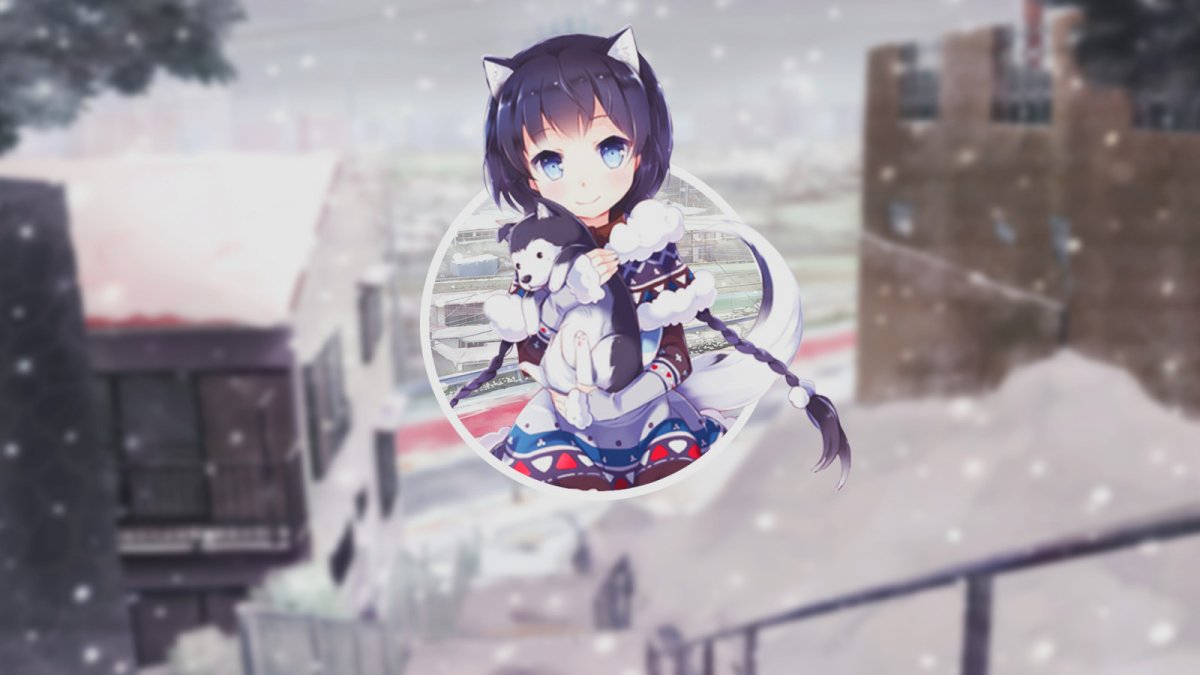 Аниме зима на рабочий стол