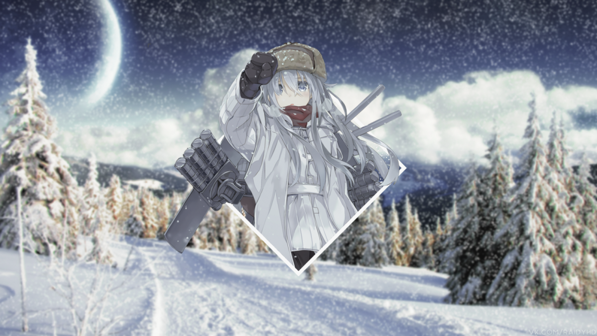 Аниме снегопад