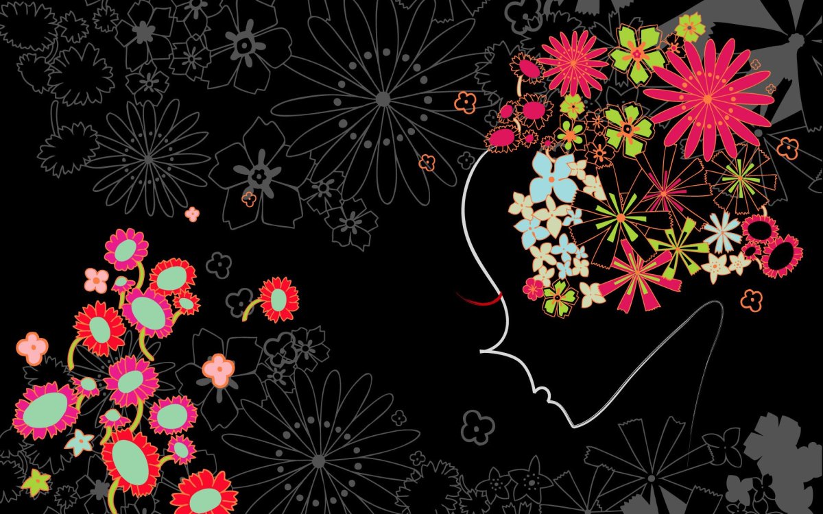 Векторные цветы