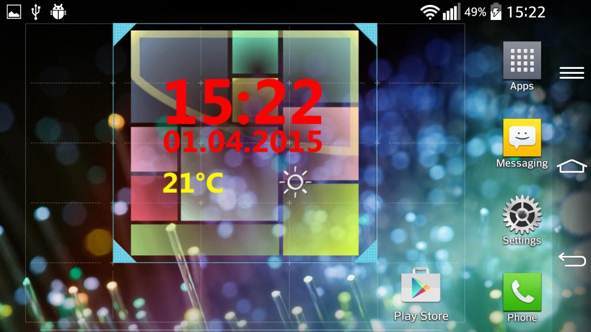 Виджет часы и погода на рабочий стол