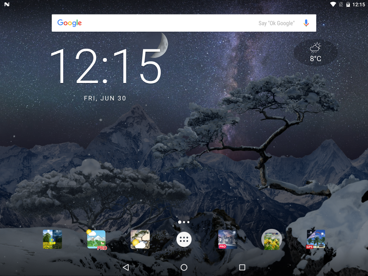 Живые погодные обои