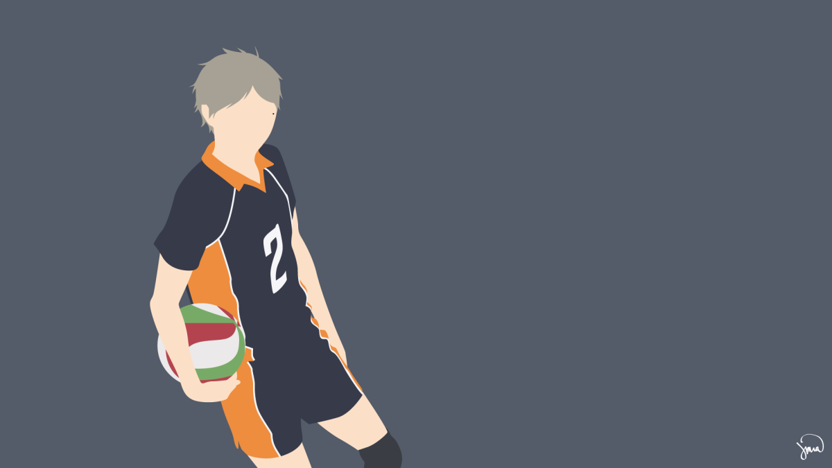 Силуэт Сугавара аниме волейбол