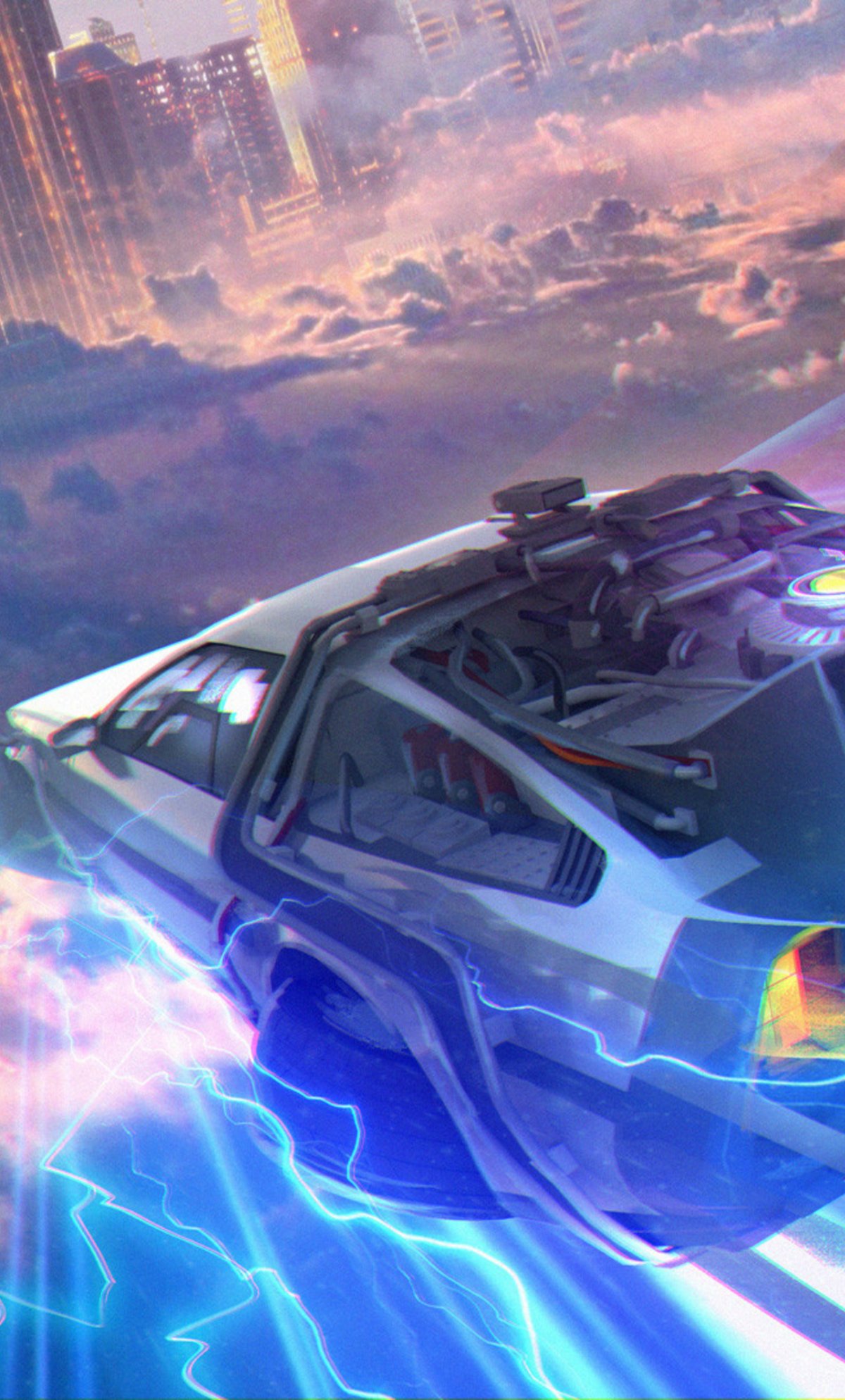 DELOREAN DMC-12 неон