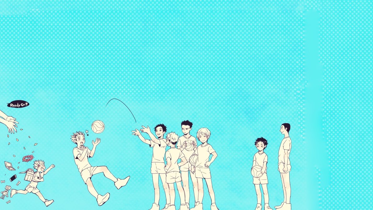 Обои с аниме волейбол Фукуродани