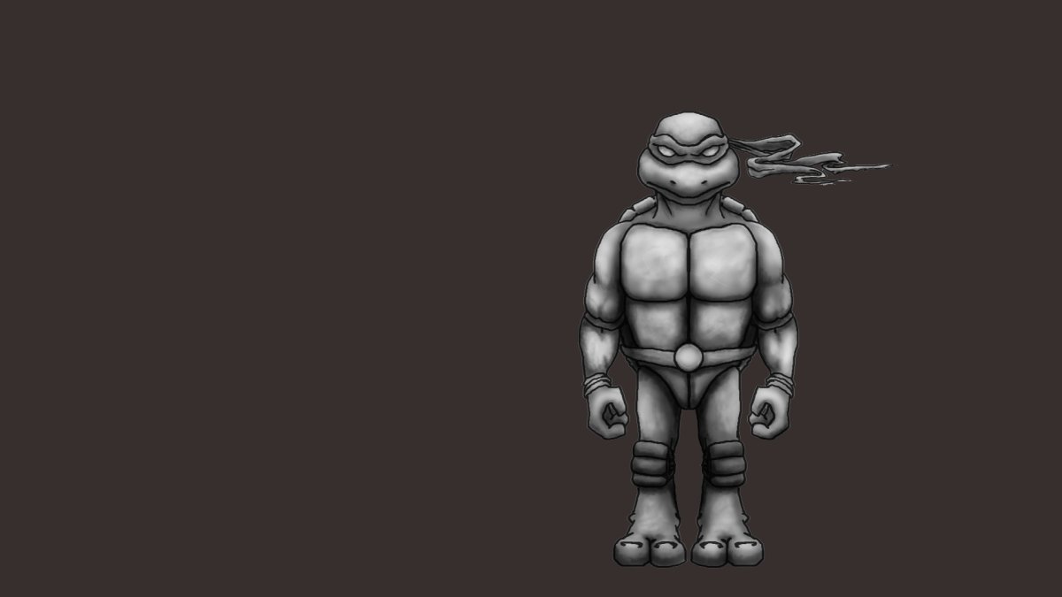 Черепашки ниндзя арт Минимализм