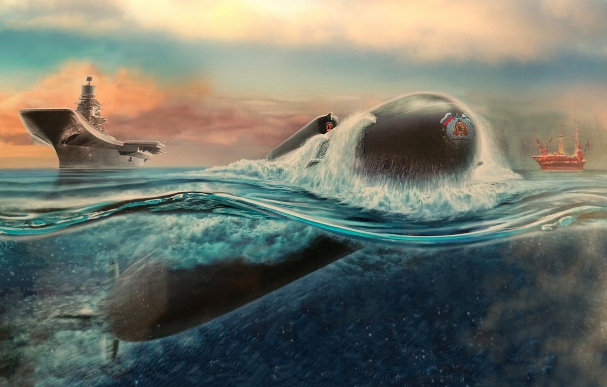 Подводная лодка и кит