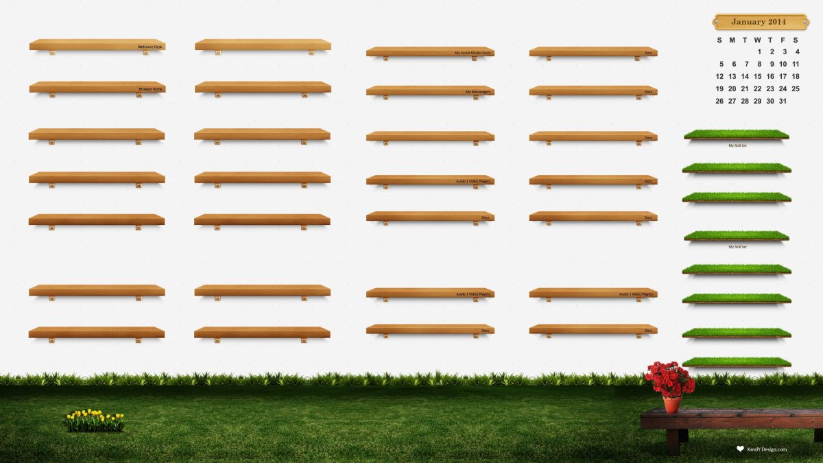 Обои полки для ярлыков