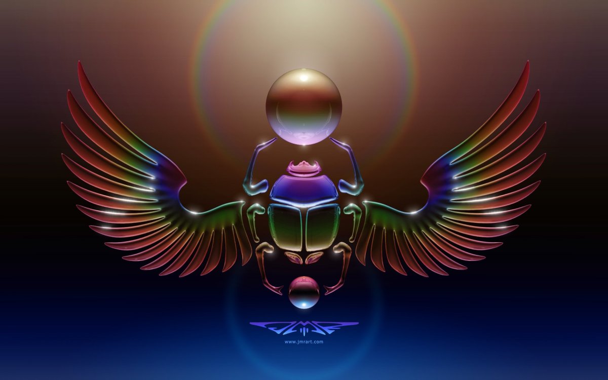 Жук скарабей Египет арт