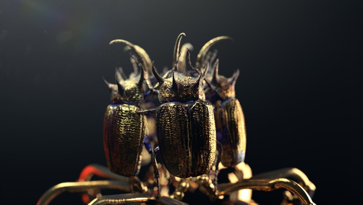 Скарабей с крыльями