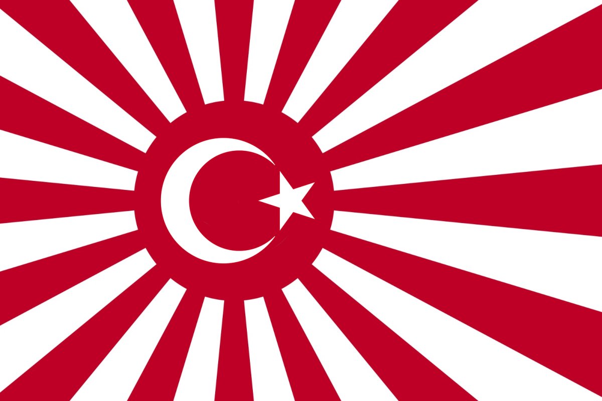 Флаг восходящего солнца Япония