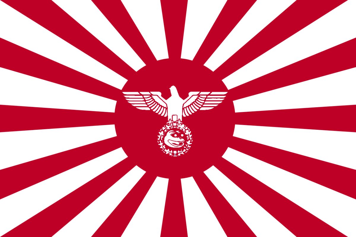 Красный японский фон