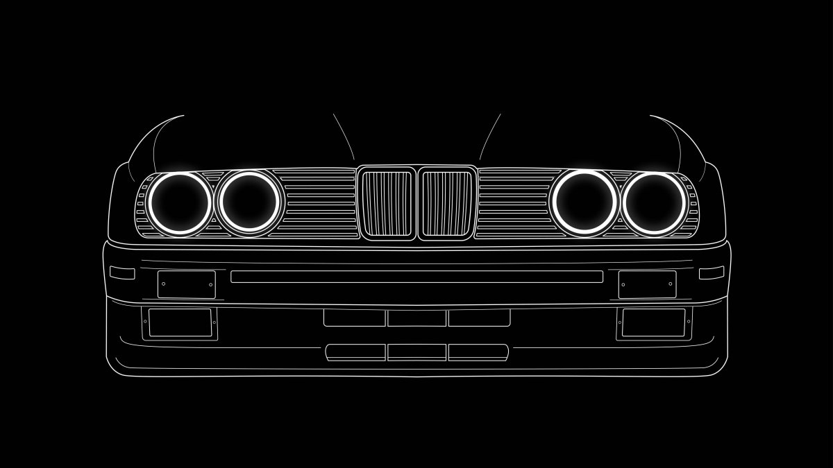 BMW e30 вектор