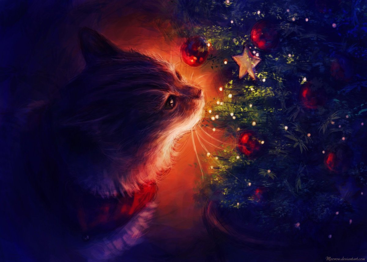 Новогодние котята