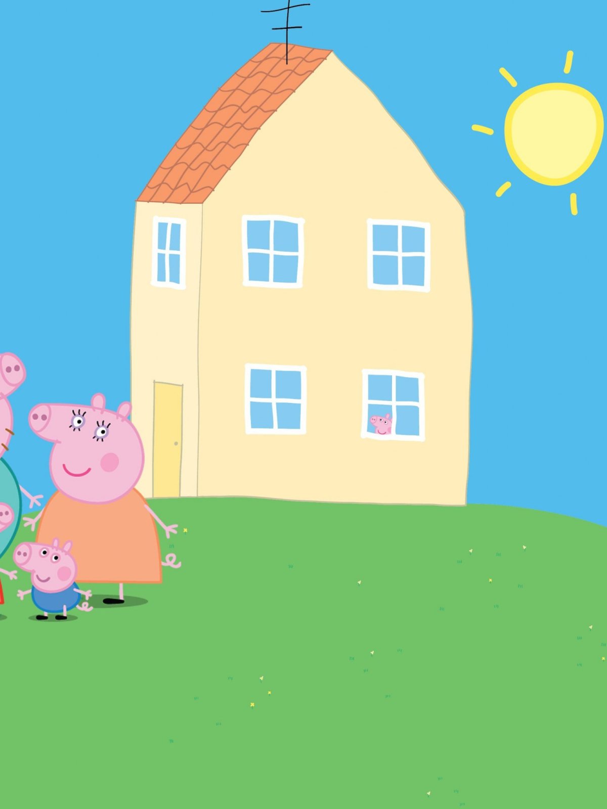 Обои с домом свинки Пеппы