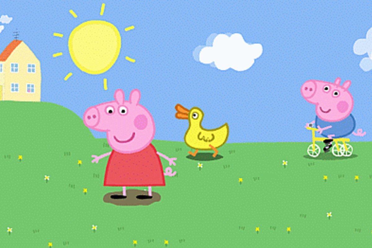 Обои с домом свинки Пеппы