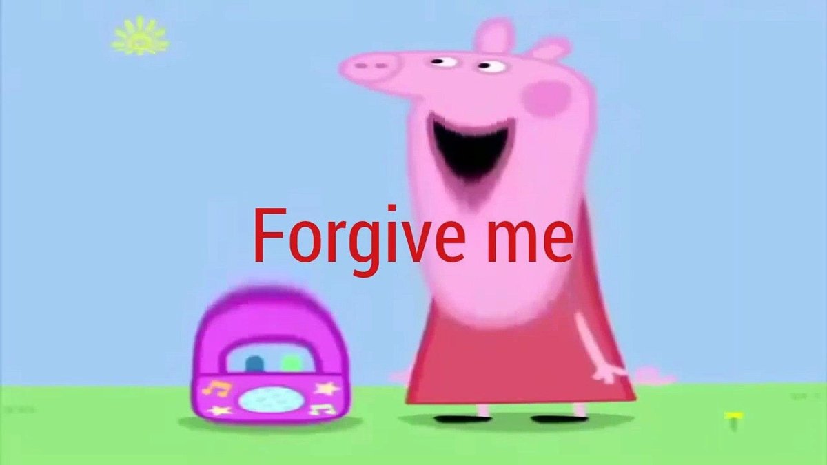 Свинка Пеппа на лужайке