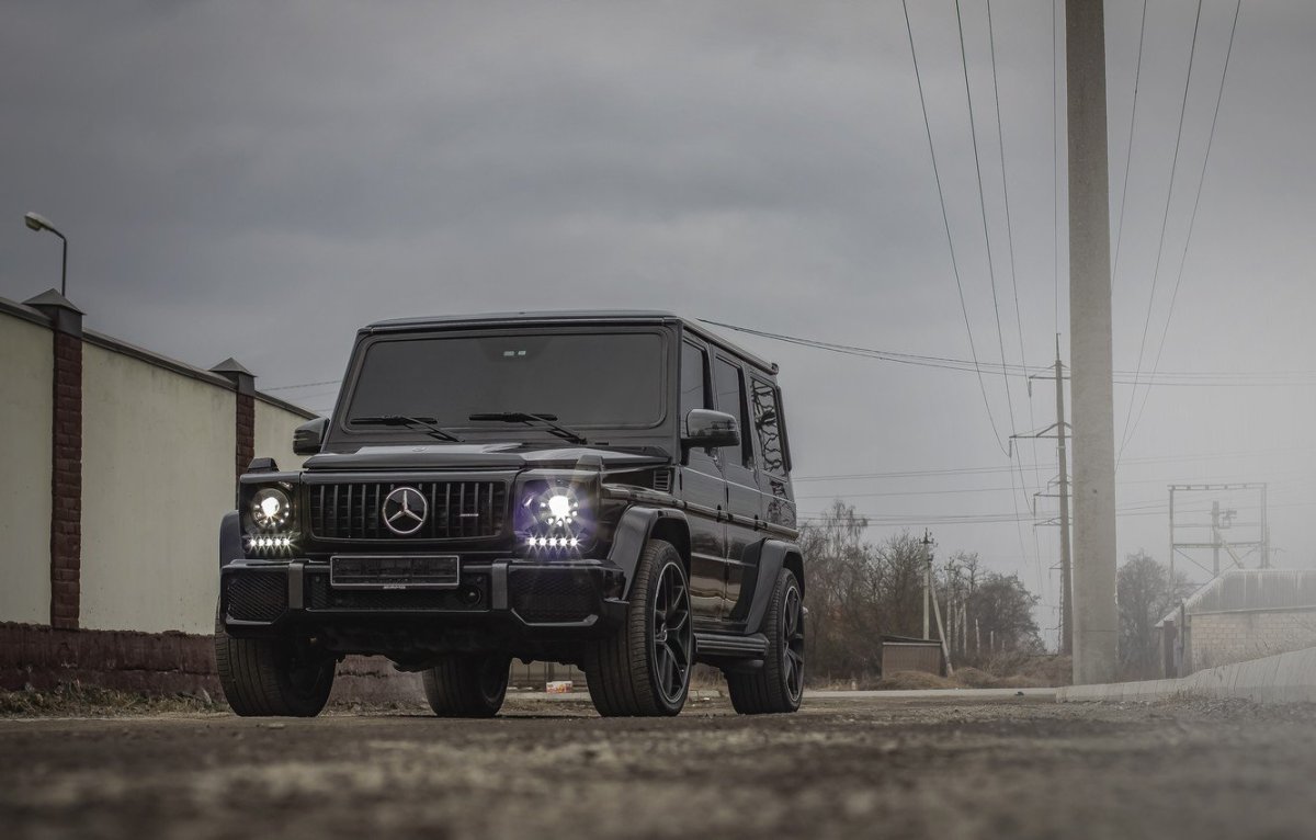 Мерседес g55 AMG черный