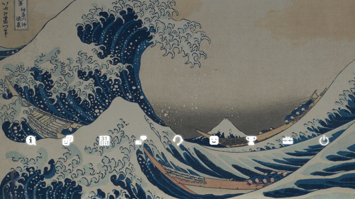 Маникюр большая волна в Канагаве