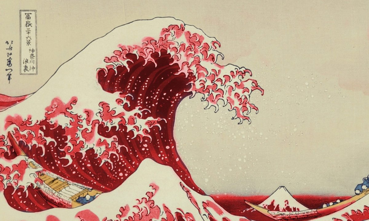 Кацусика Хокусай большая волна в Канагаве