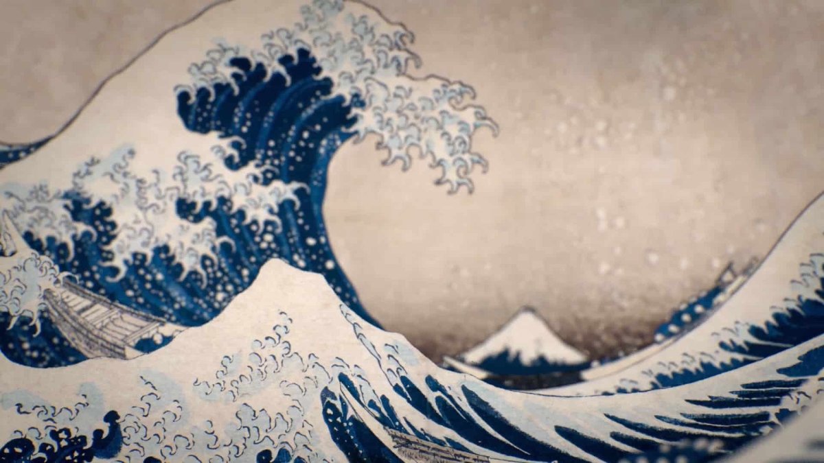 Кацусика Хокусай "большая волна в Канагаве", (1823—1831)