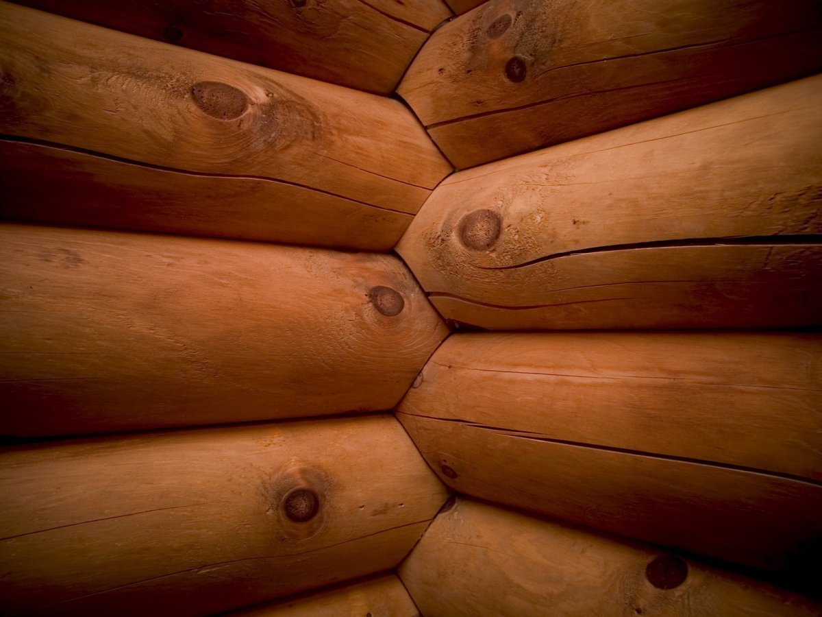 Деревянная стена угол сруба