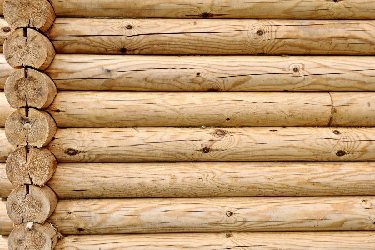 Бревенчатая стена фон