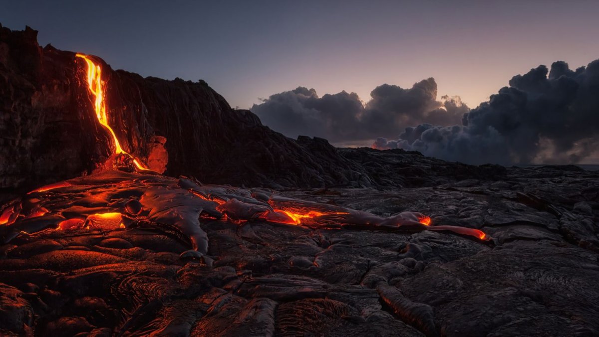 Вулканное лава королевство