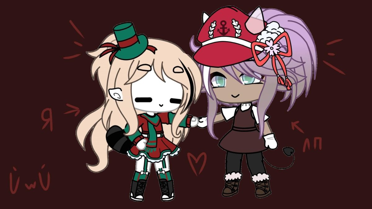 Новогодние ОС В гача лайф для девочек