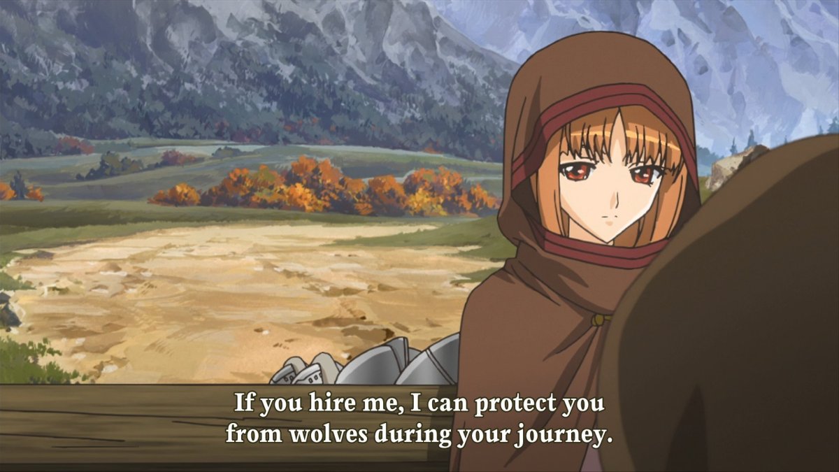 Красивые моменты из аниме волчица и пряности