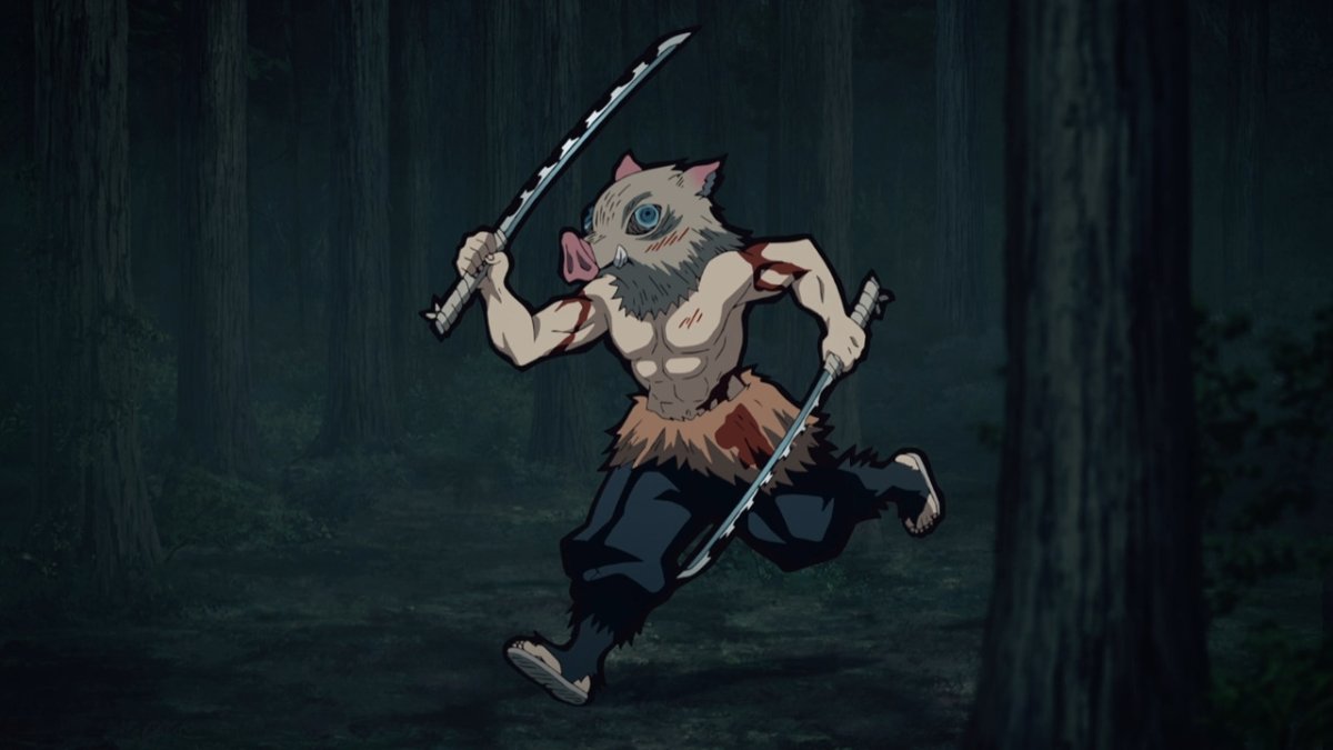 Аниме клинок рассекающий демонов Иноске