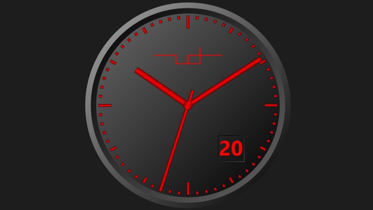 Скринсейвер часы