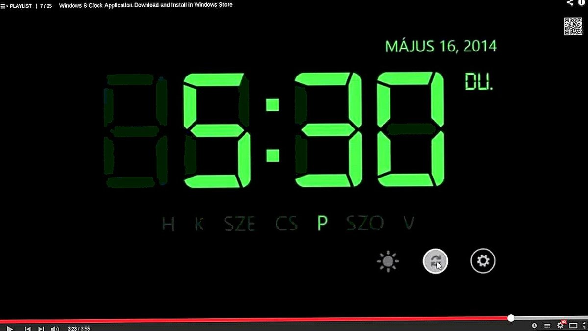 Скринсейвер с часами