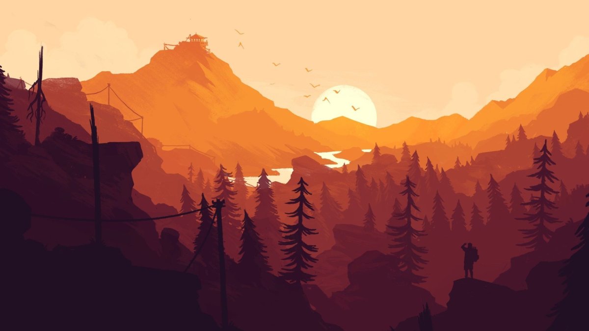 Firewatch фон 4к