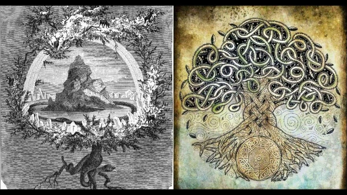 Дракон Нидхегг и Иггдрасиль